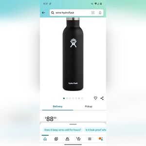 Wine hydroflask bottle